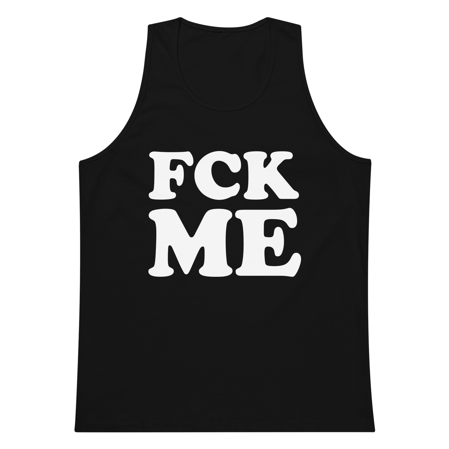 FCK Me Tank Top - Black