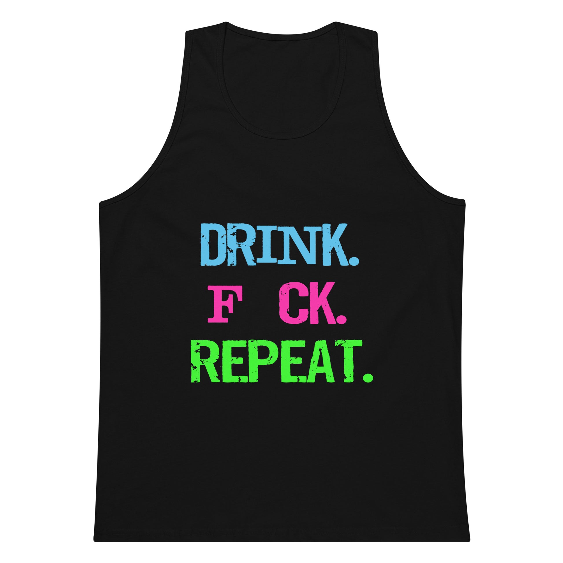 Drink. F*CK. Repeat Tank Top - Black