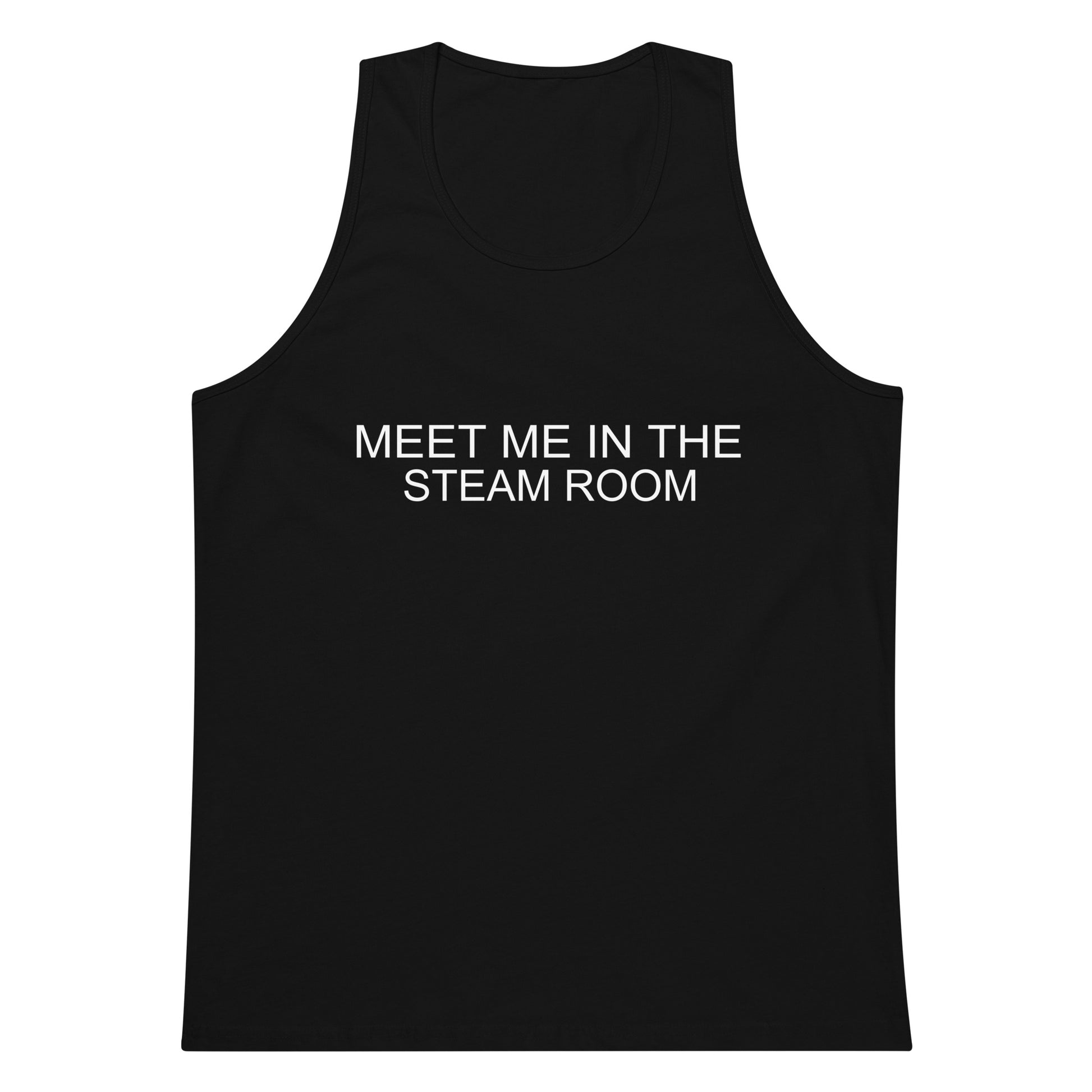 Meet Me In The Steam Room Tank Top - Black