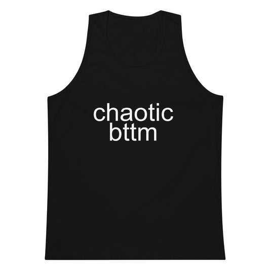 Chaotic Bttm Tank Top - Black