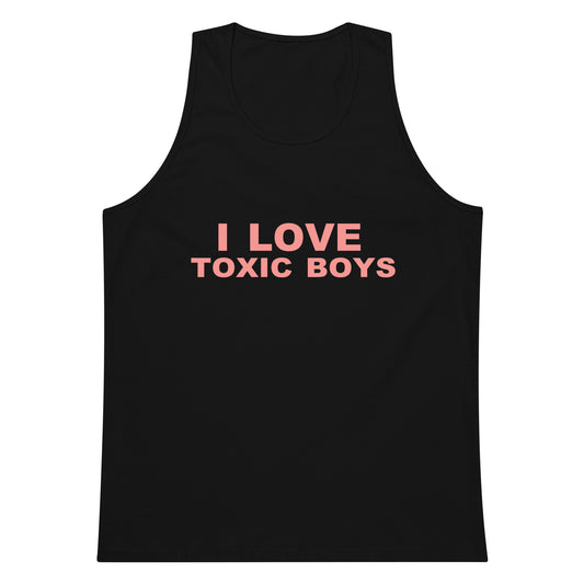 I Love Toxic Boys Tank Top - Black