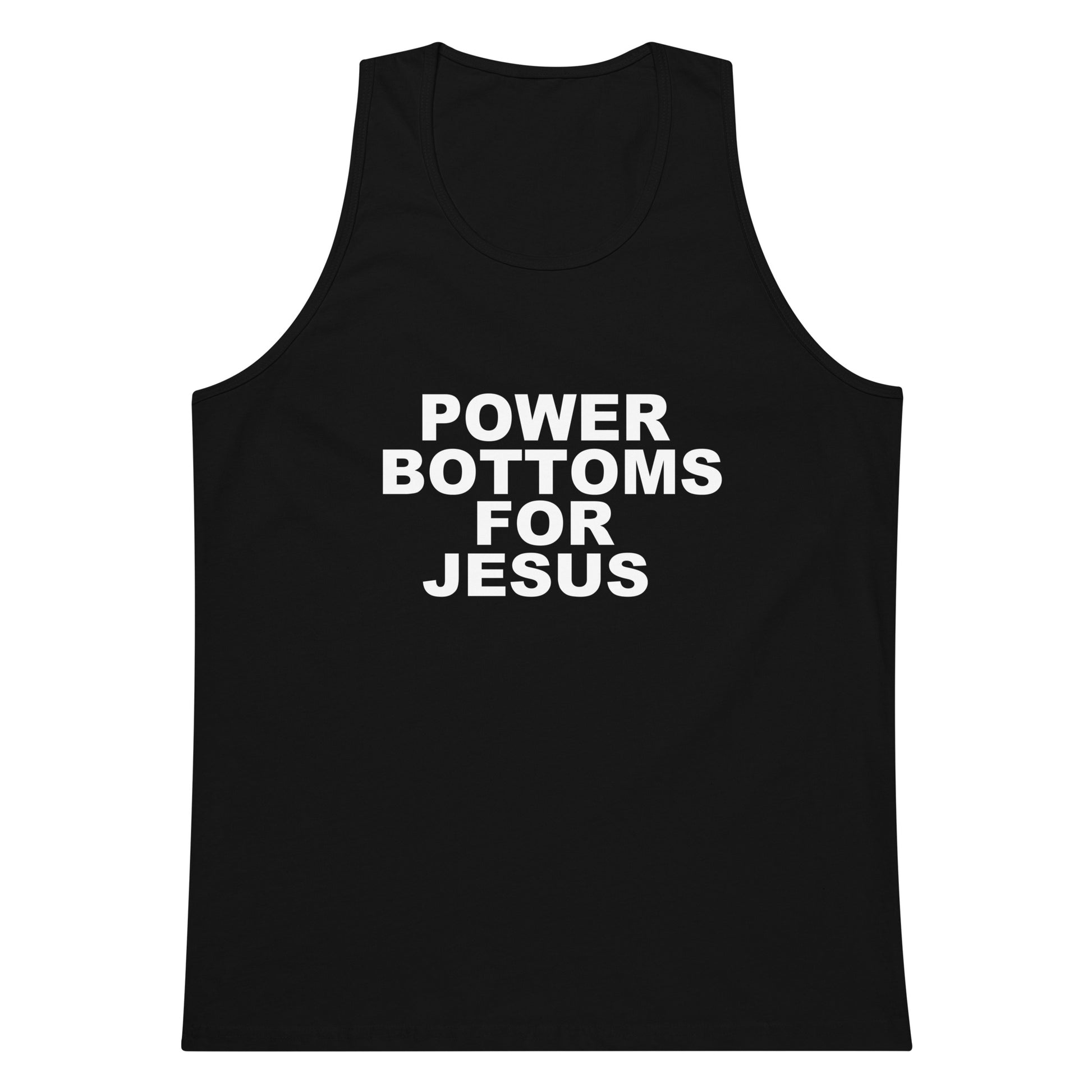 Power Bottoms For Jesus Tank Top - Black