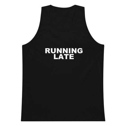 Running Late Tank Top - Black