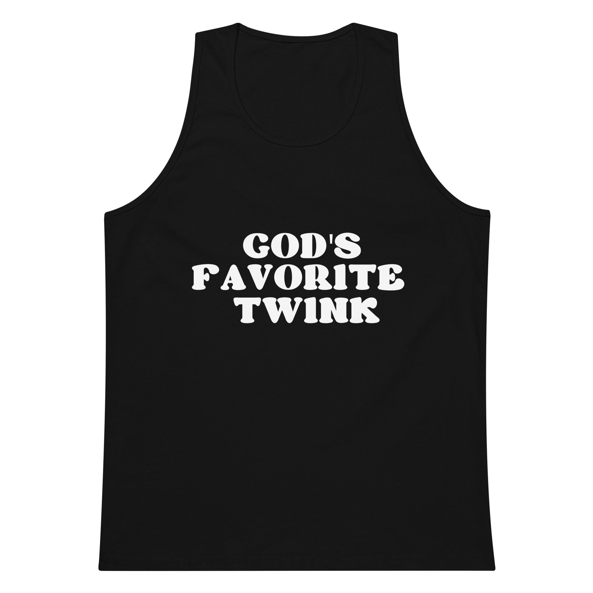 God's Favorite Twink Tank Top - Black