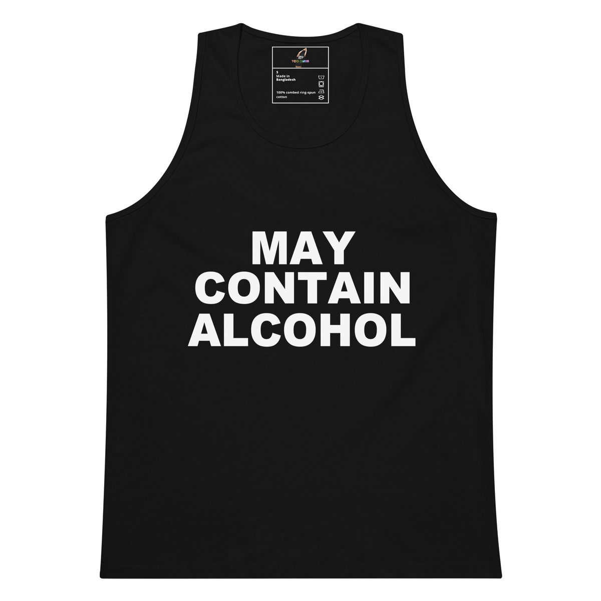 May Contain Alcohol Tank Top - Black