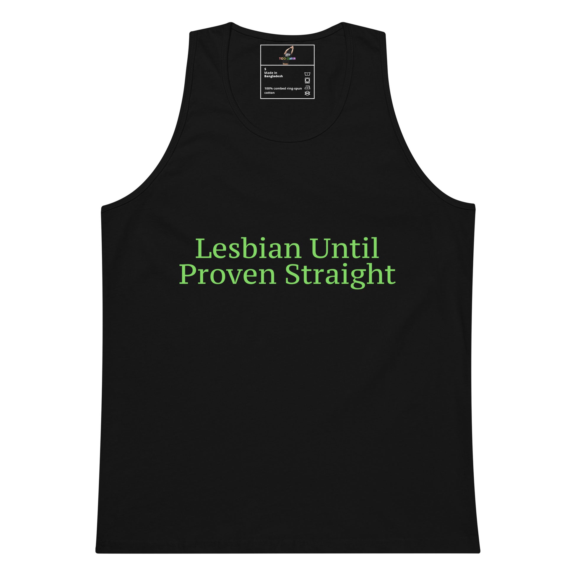 Lesbian Until Proven Straight Tank Top - Black