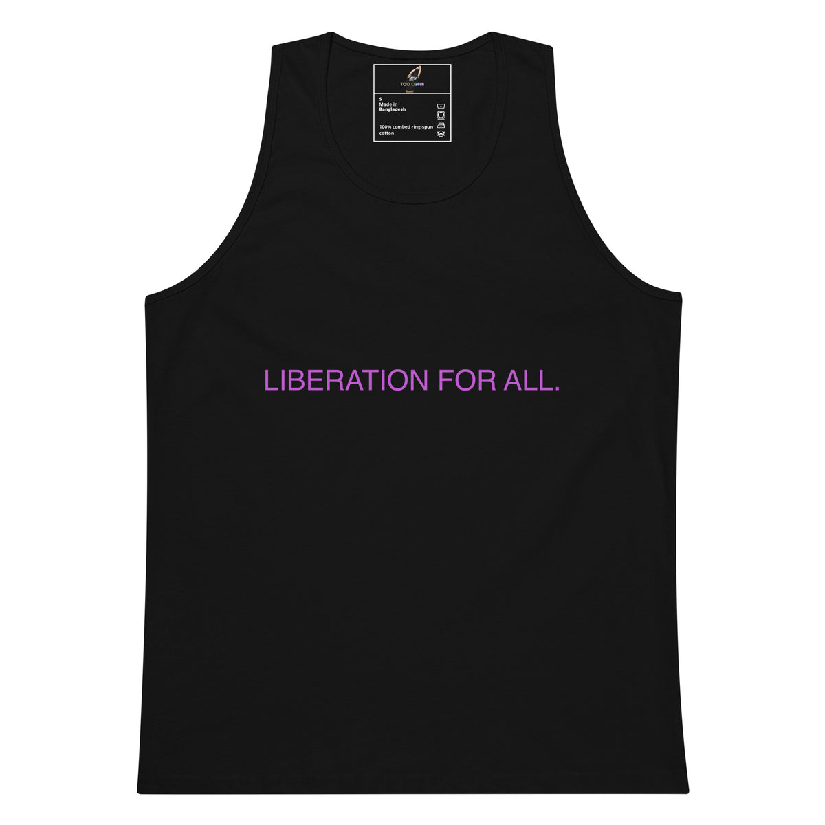 Liberation For All Unisex Tank Top - Black
