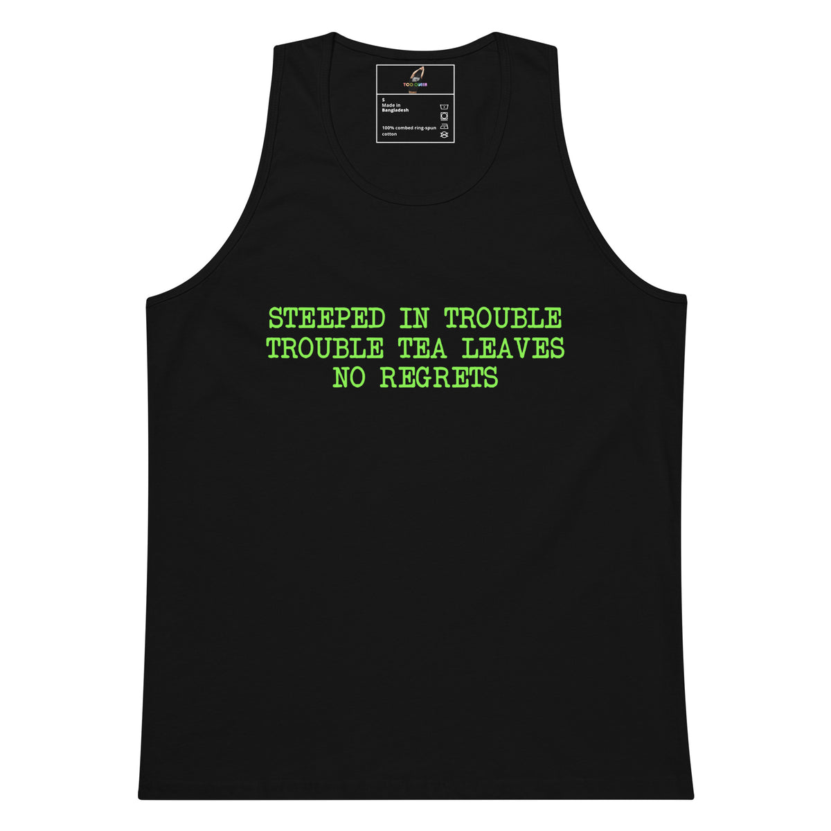 Steeped In Trouble Unisex tank top - Black