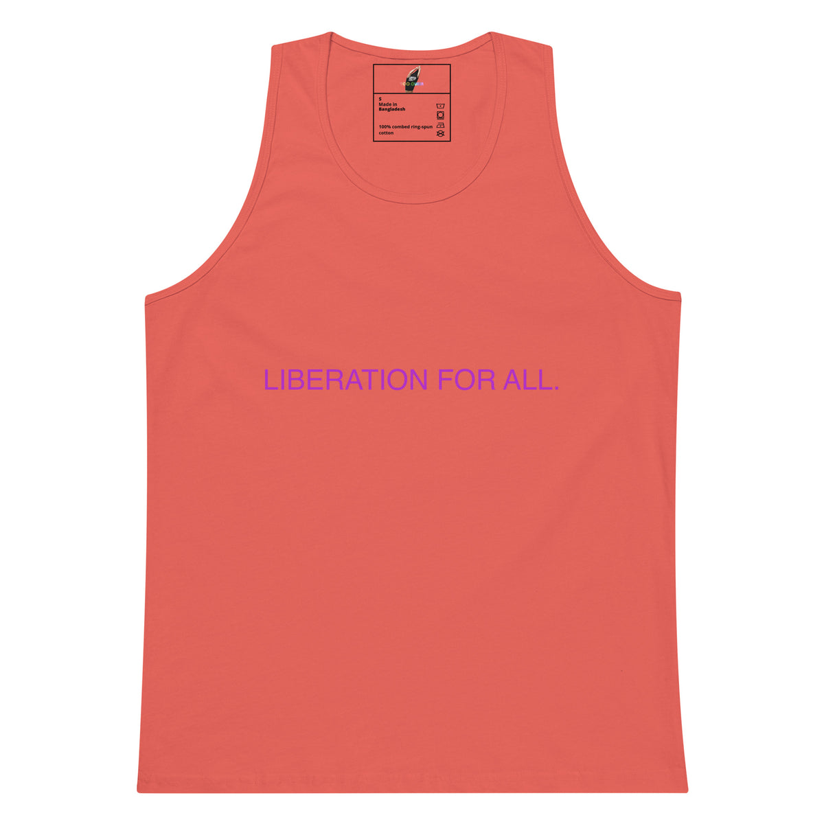 Liberation For All Unisex Tank Top - Coral