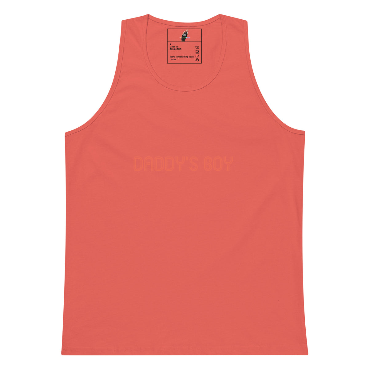 Daddy's Boy Unisex tank top - Coral
