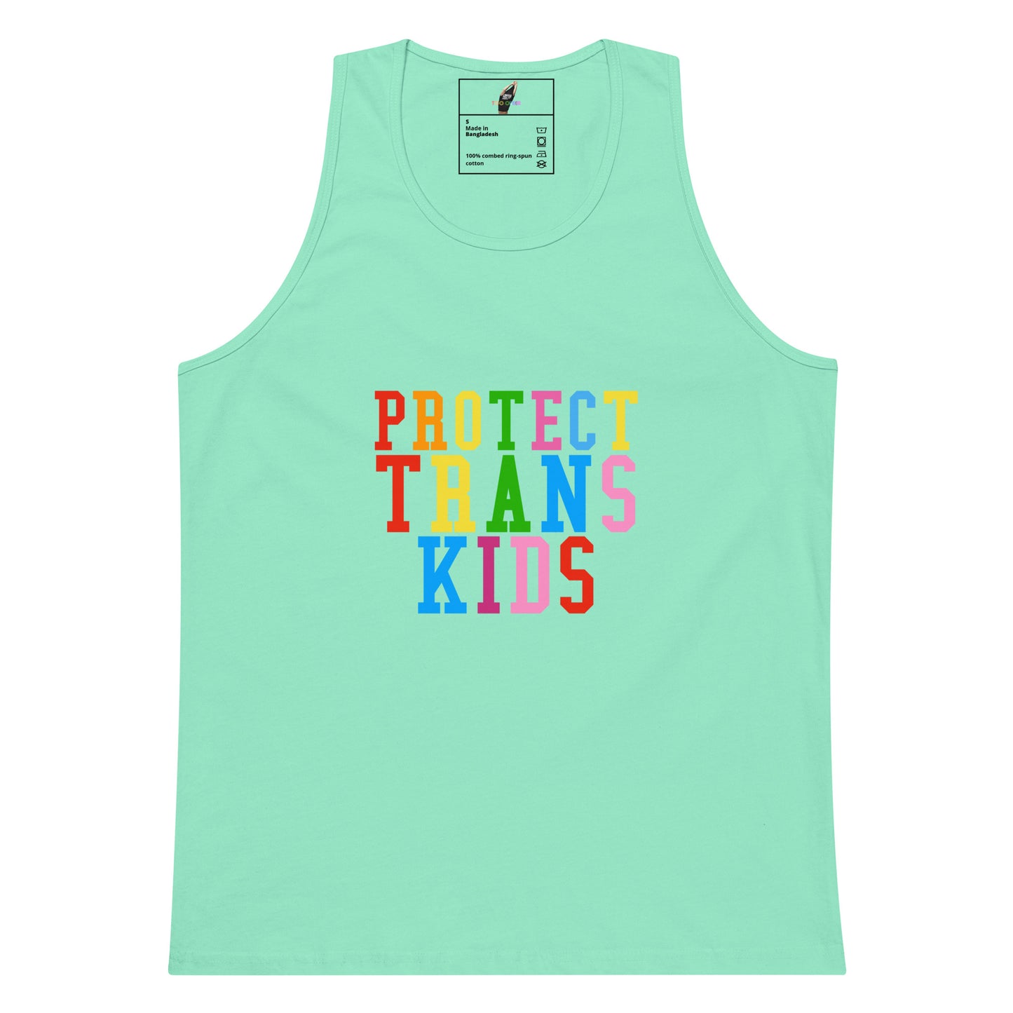 Protect Trans Kids Tank Top - Mint