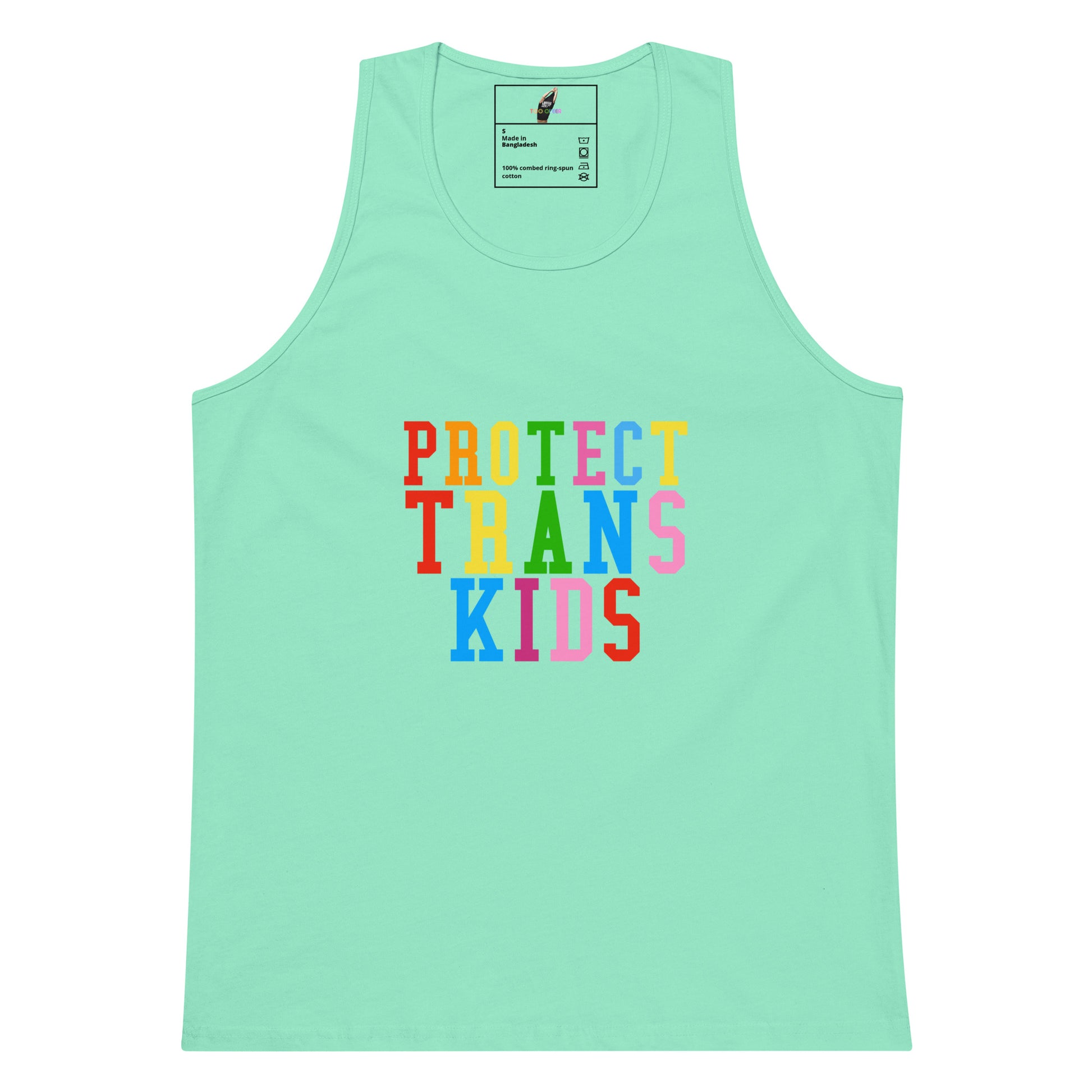 Protect Trans Kids Tank Top - Mint