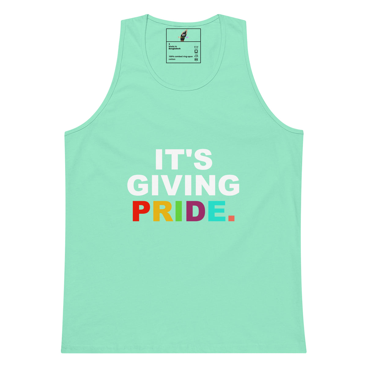 It's Giving Pride. Unisex Tank Top - Mint