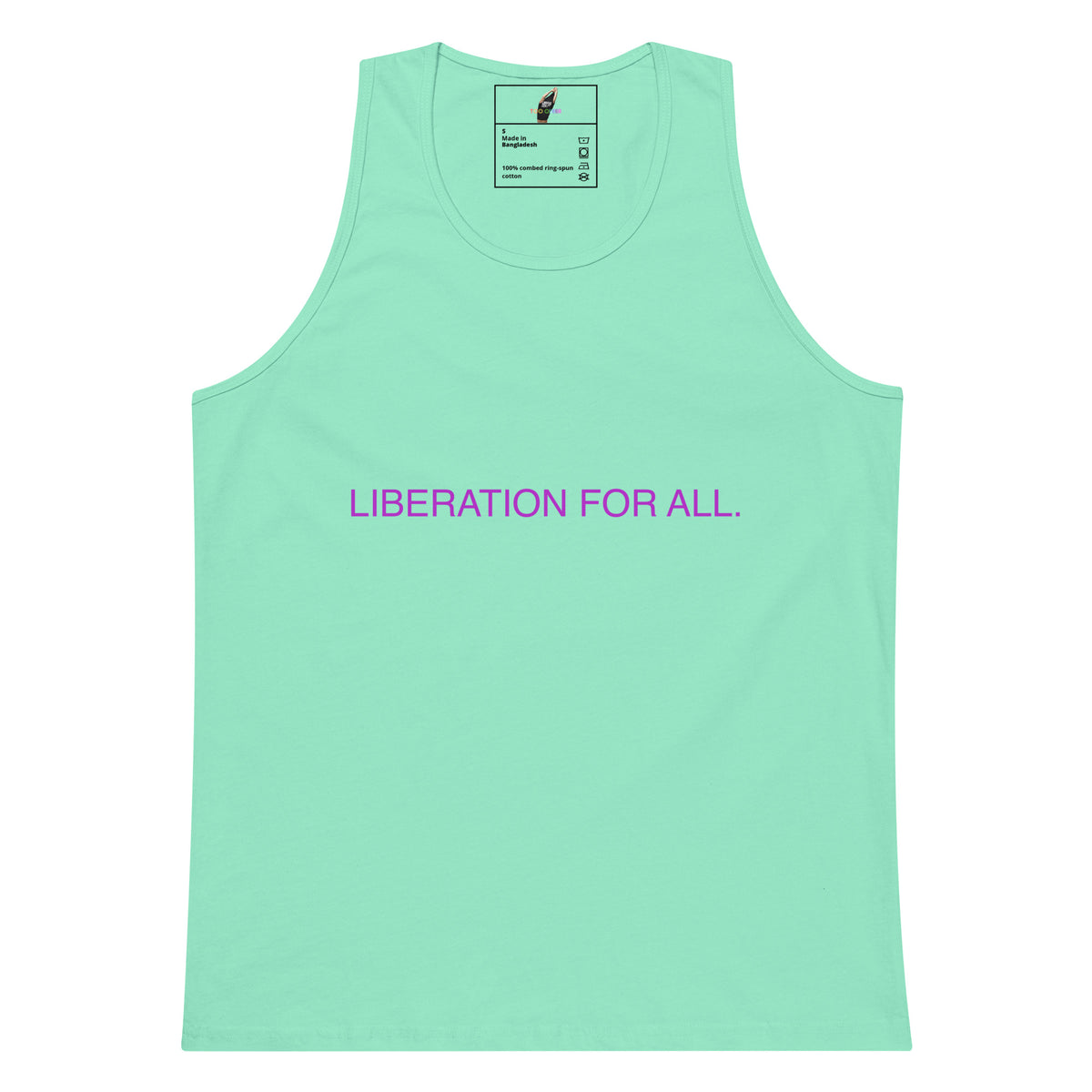 Liberation For All Unisex Tank Top - Mint