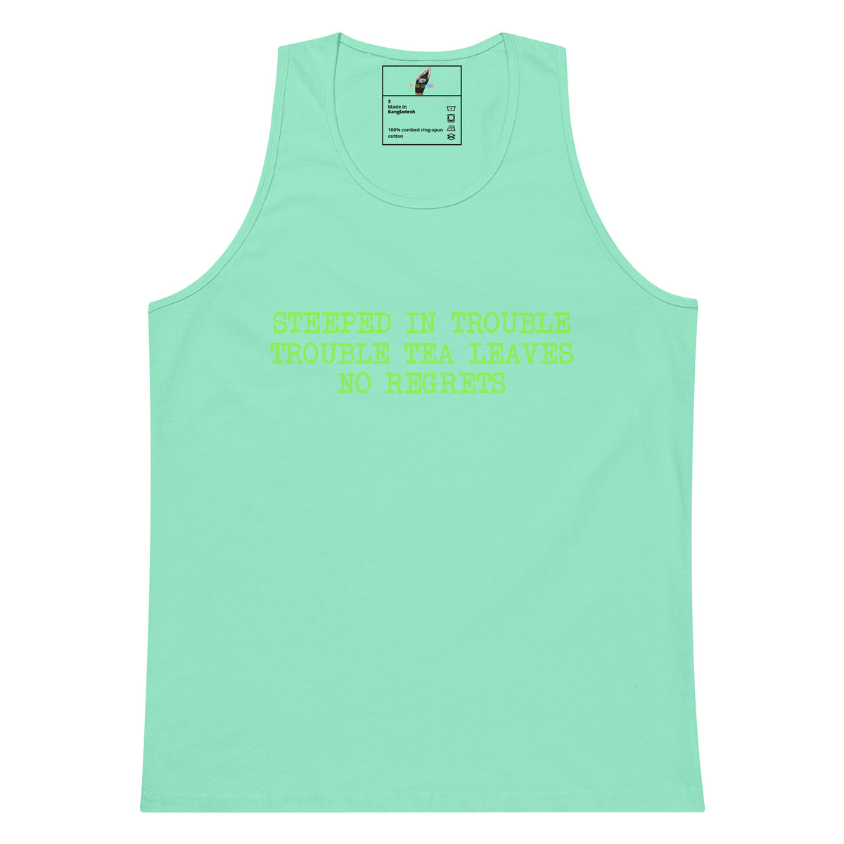 Steeped In Trouble Unisex tank top - Mint