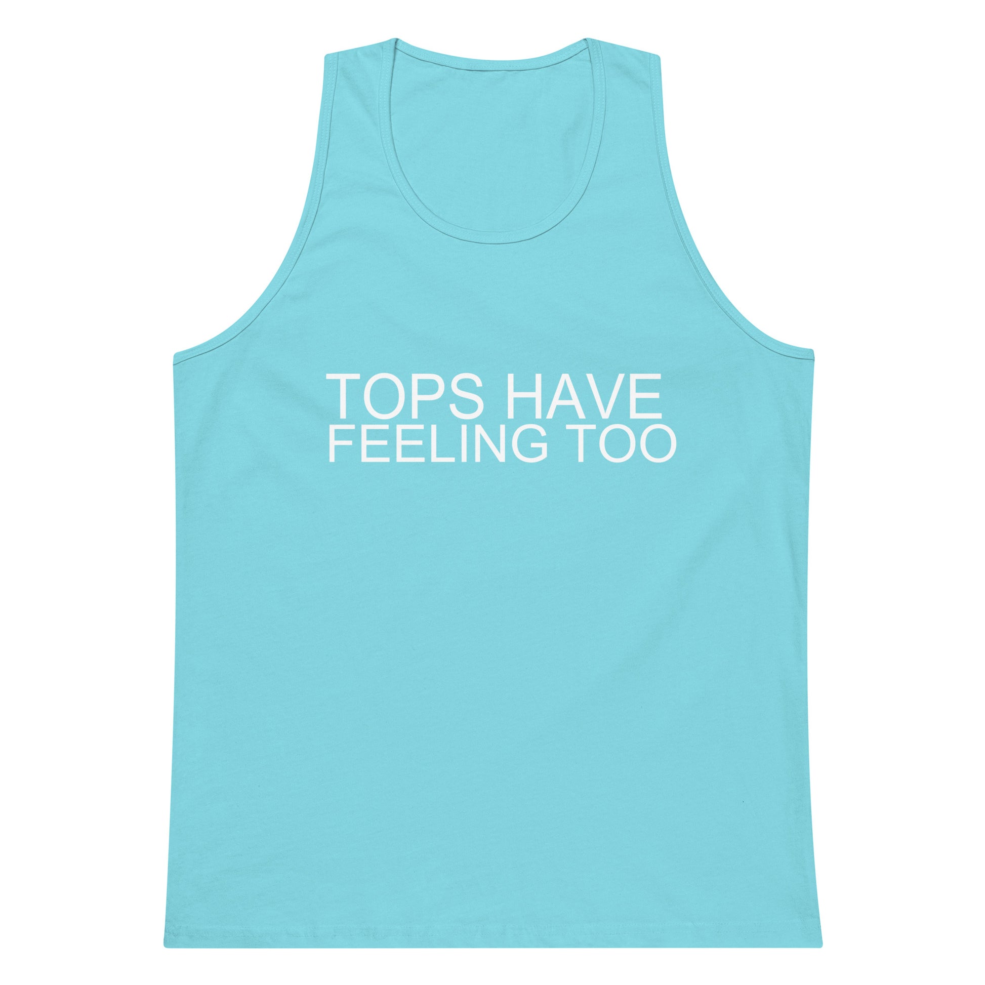 Tops Have Feeling Too Tank Top - Pacific Blue