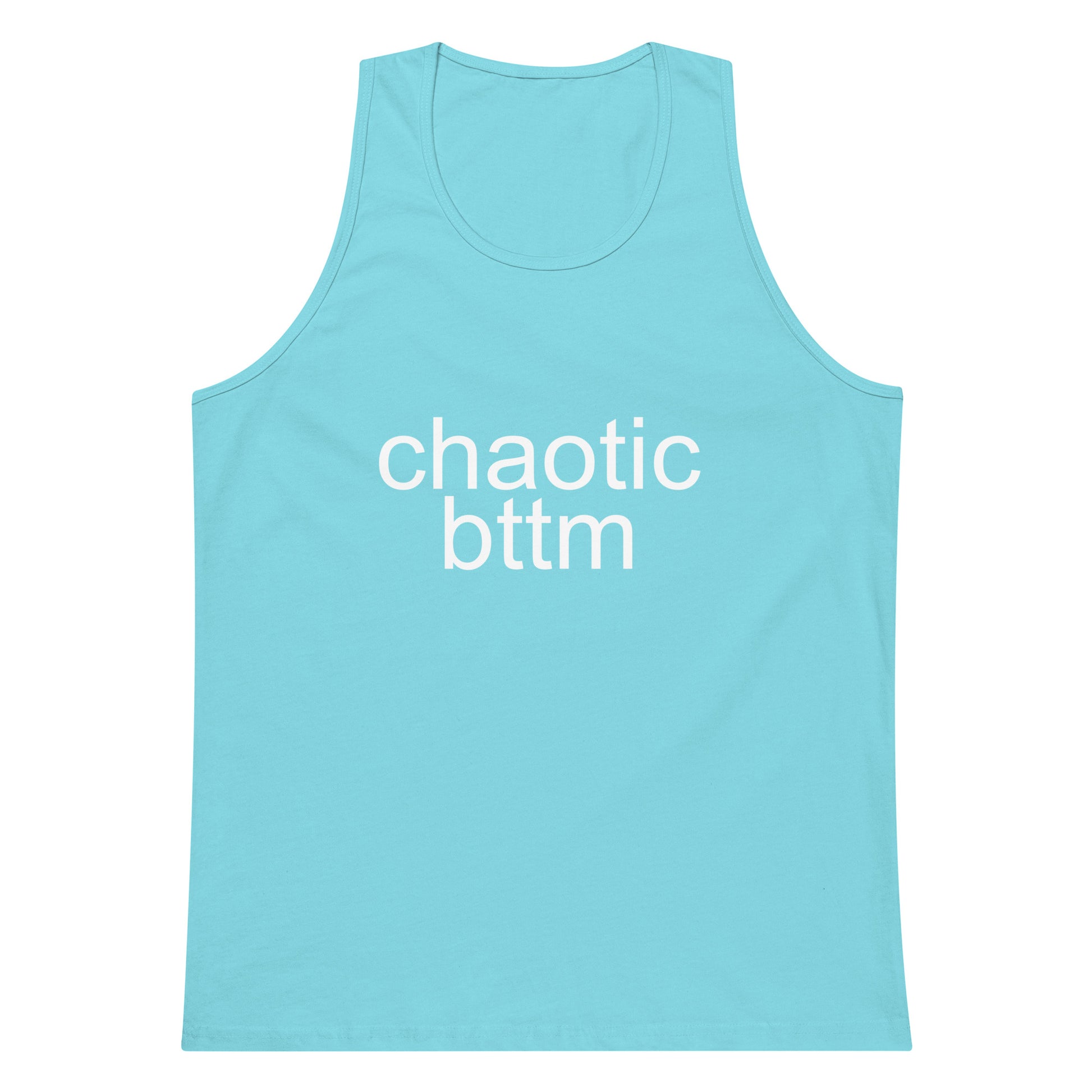 Chaotic Bttm Tank Top - Pacific Blue