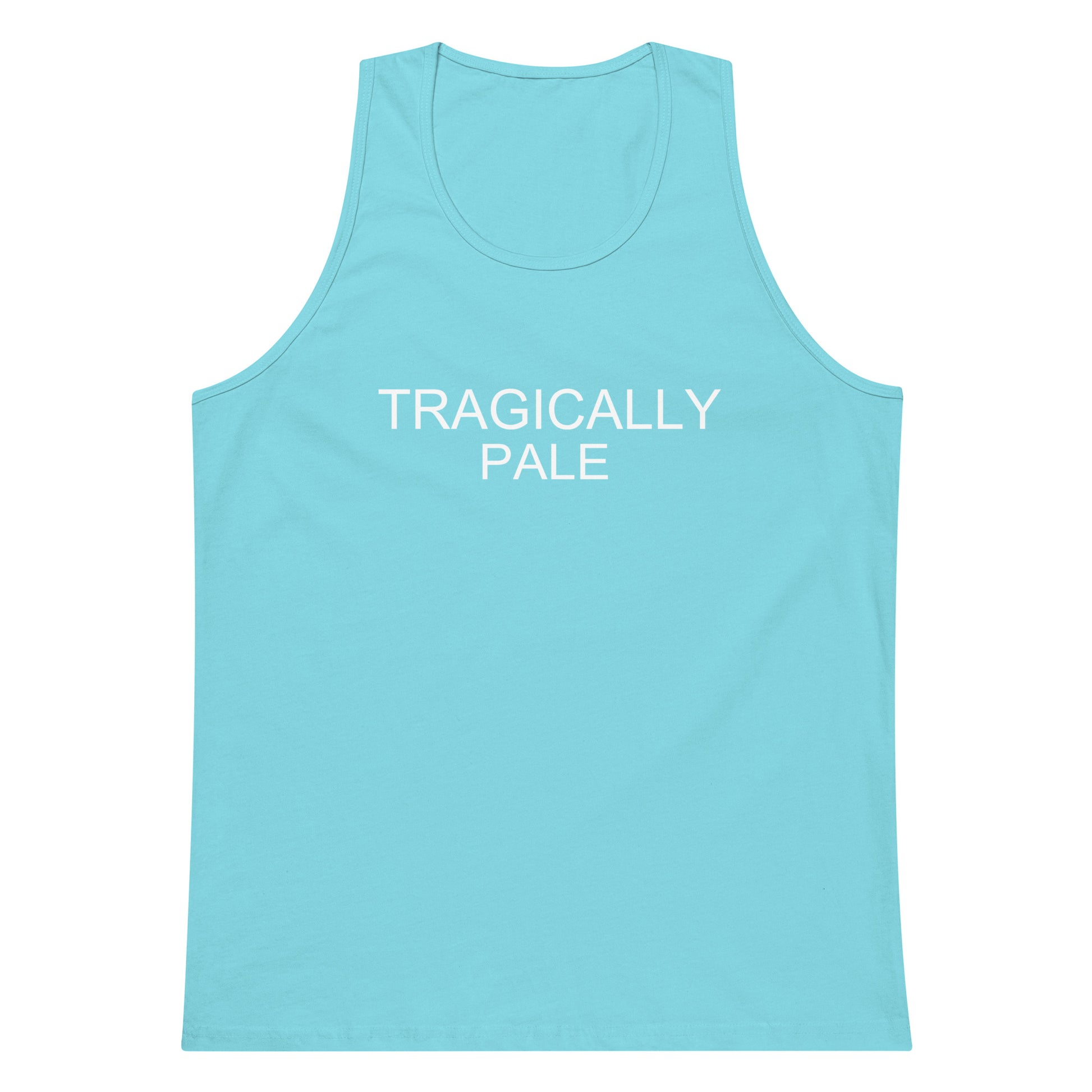 Tragically Pale Tank Top - Pacific Blue