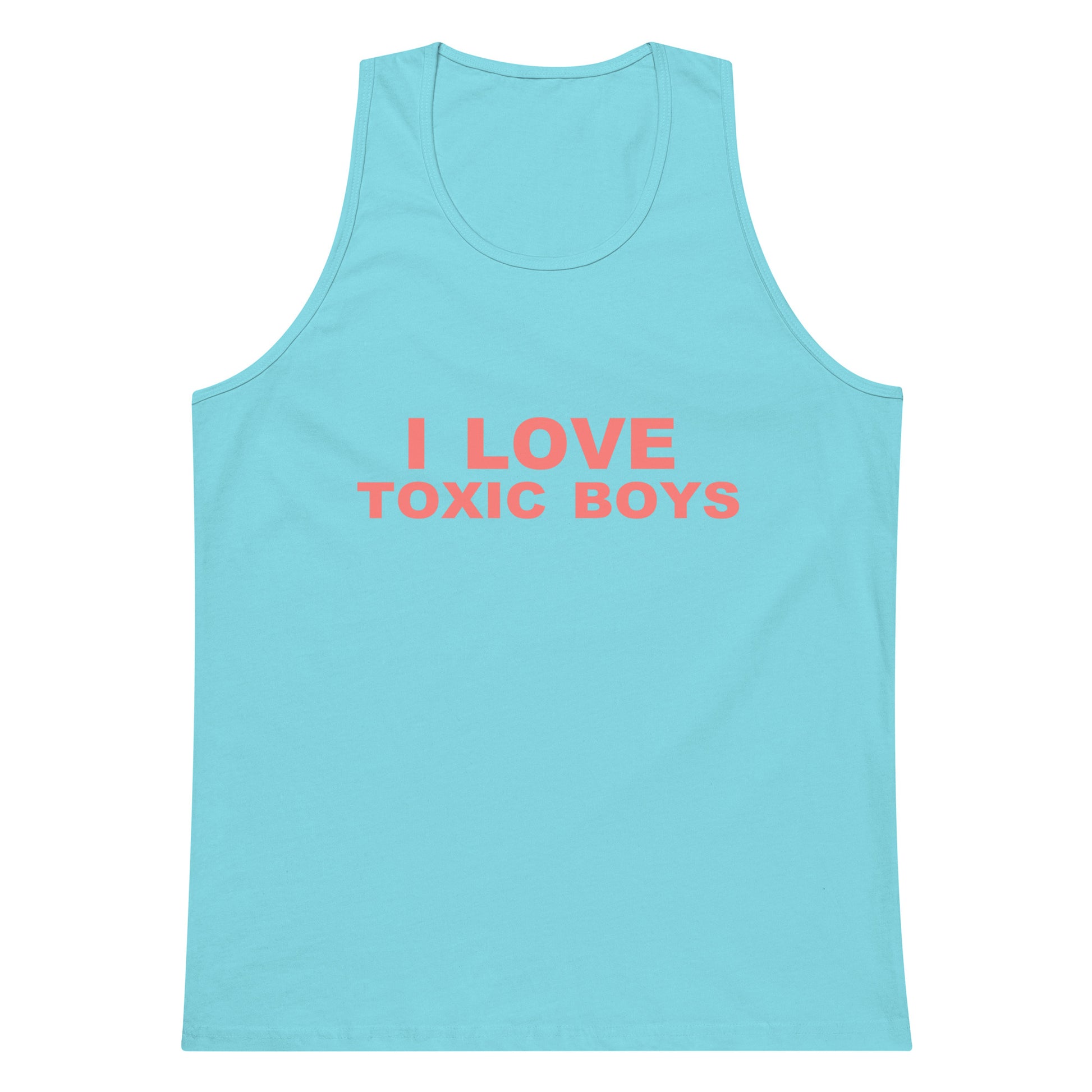 I Love Toxic Boys Tank Top - Pacific Blue