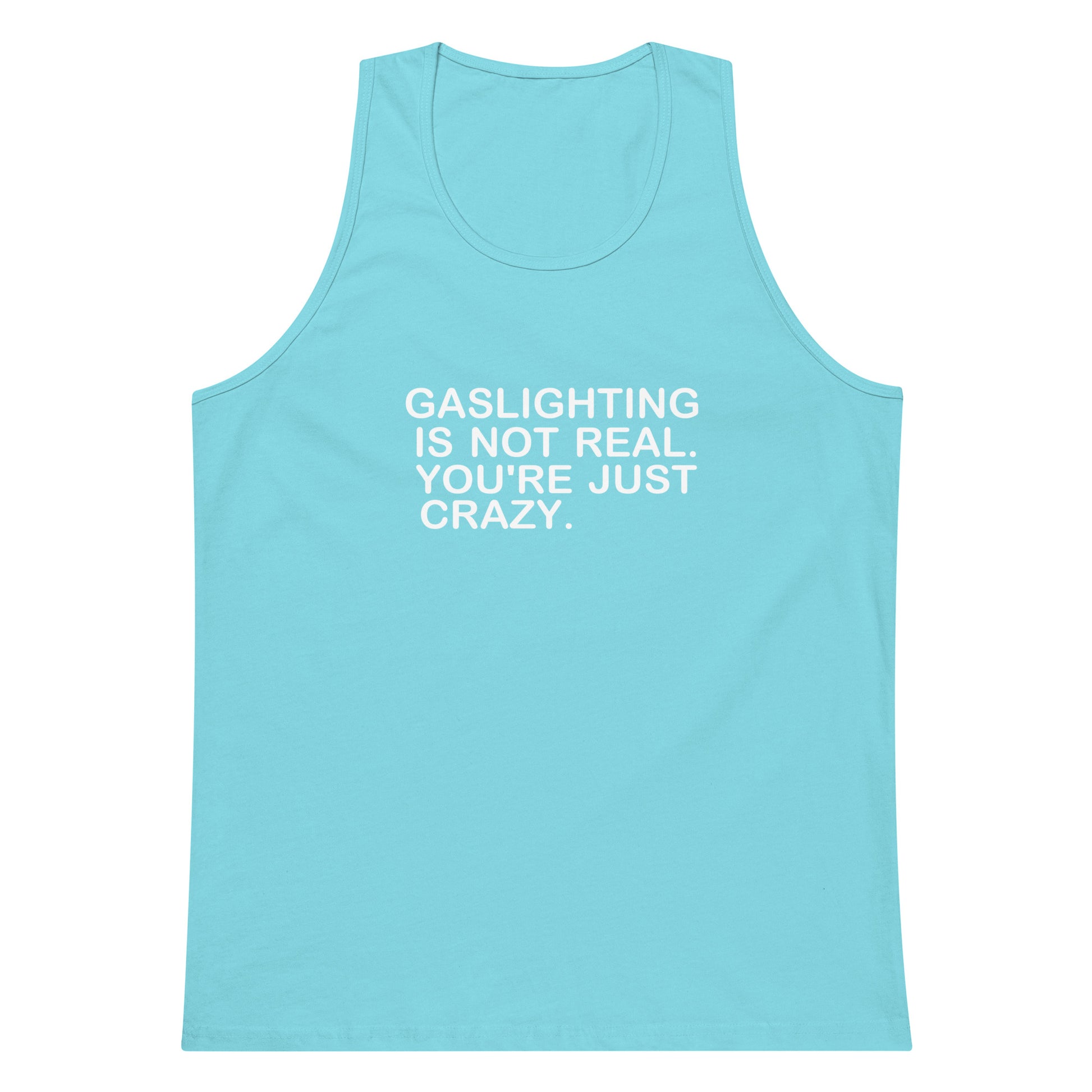 Gaslighting Tank Top - Pacific Blue
