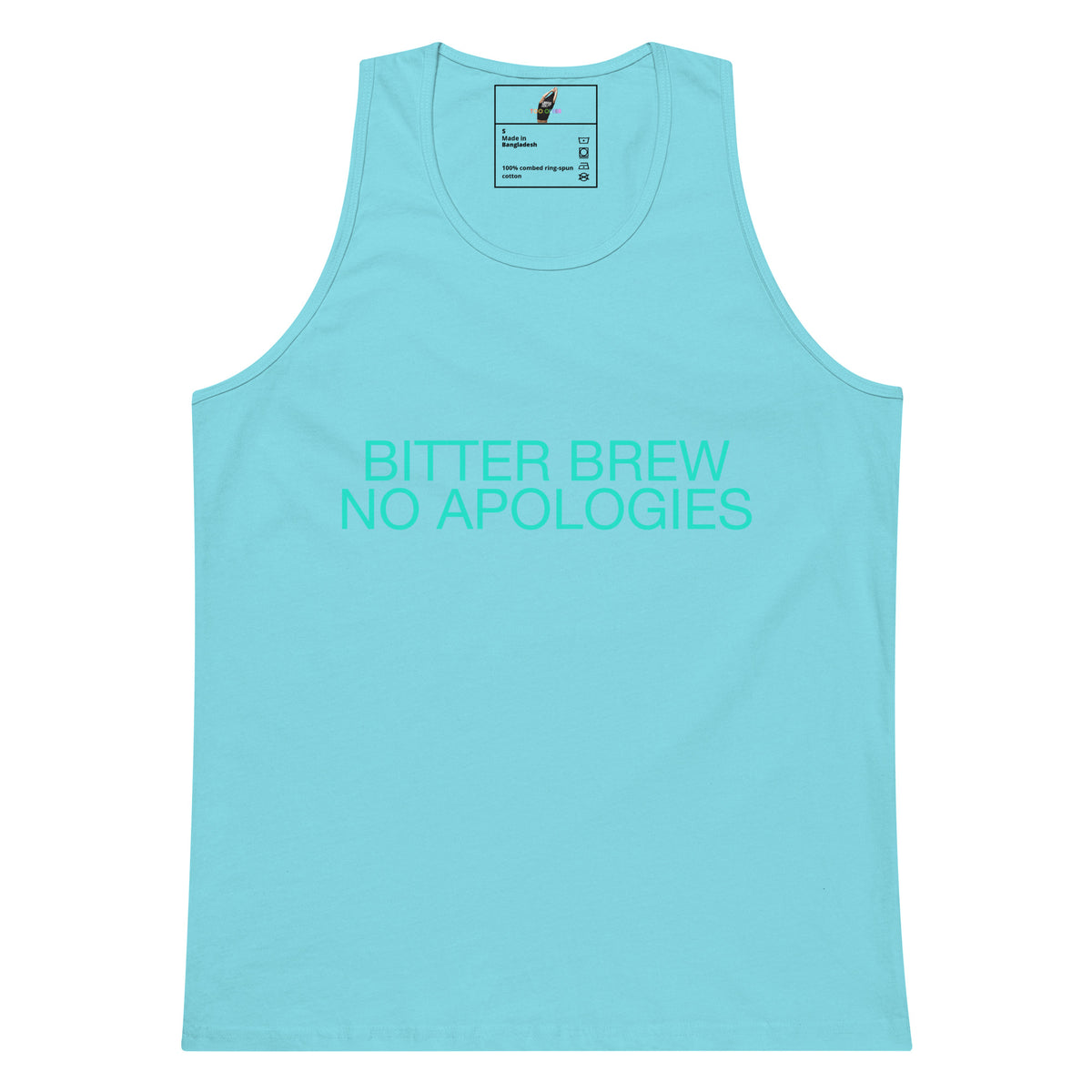 BITTER BREW NO APOLOGIES Unisex tank top