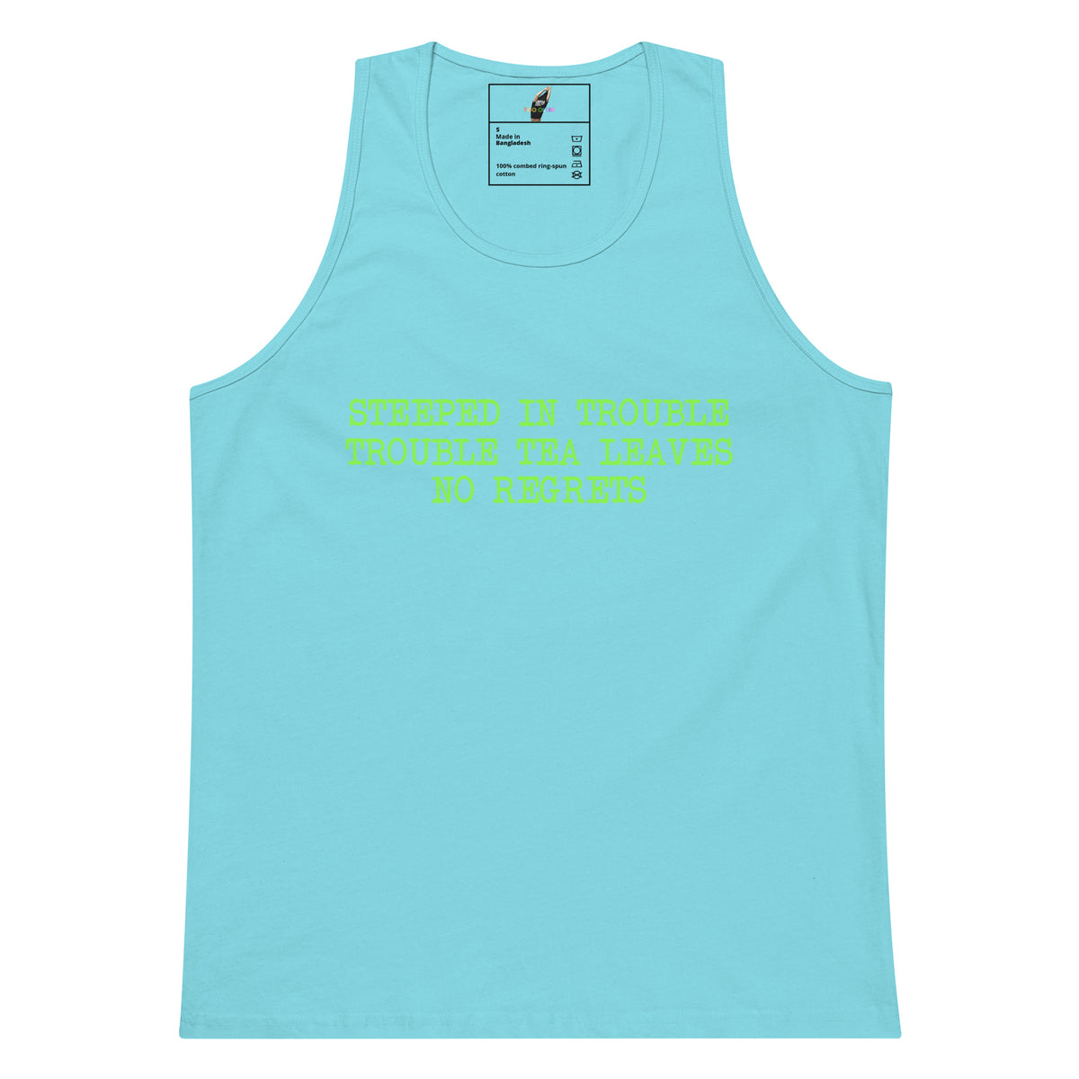 Steeped In Trouble Unisex tank top - Pacific Blue