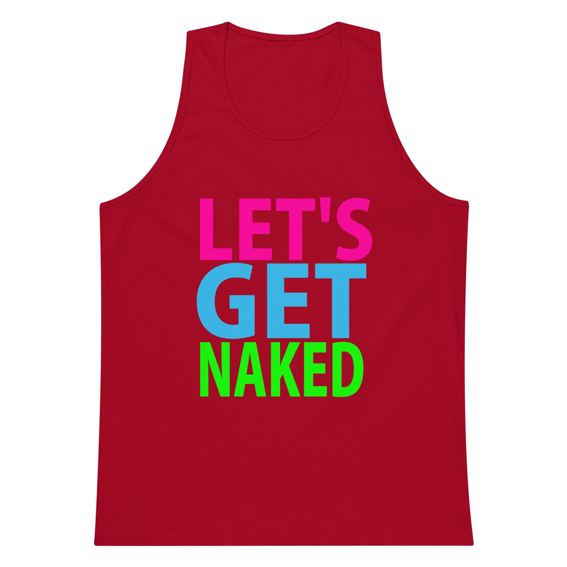 Let's Get Naked Tank Top - Red