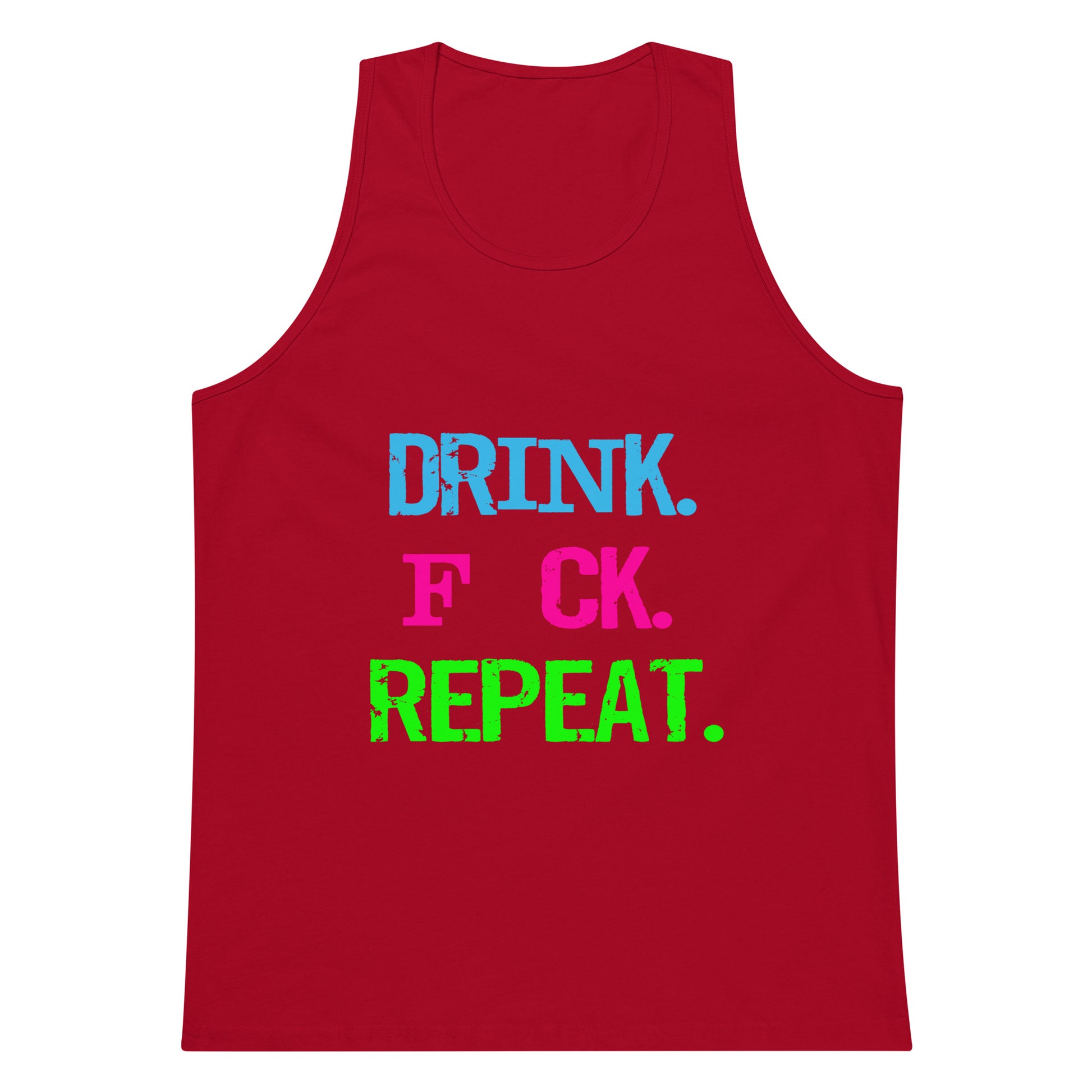 Drink. F*CK. Repeat Tank Top - Red