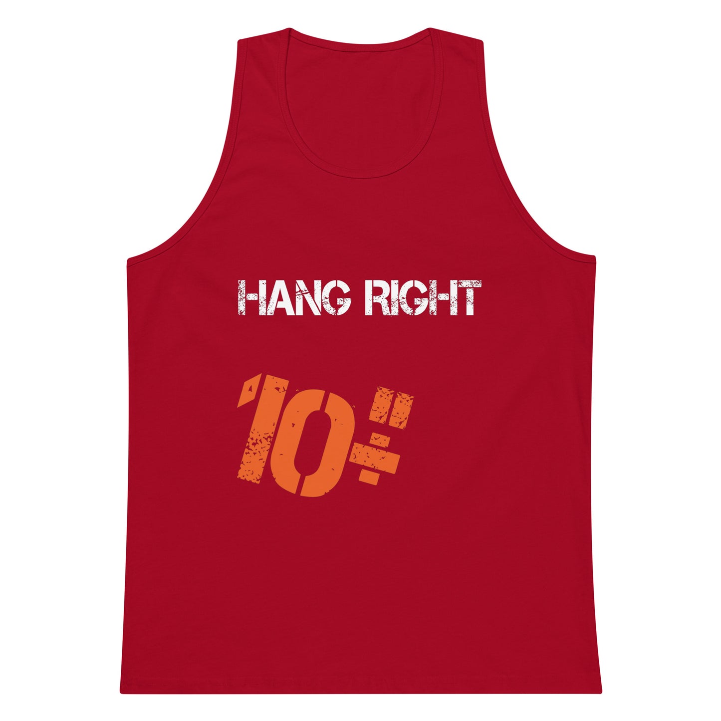 Hang Right 10 Tank Top - Red