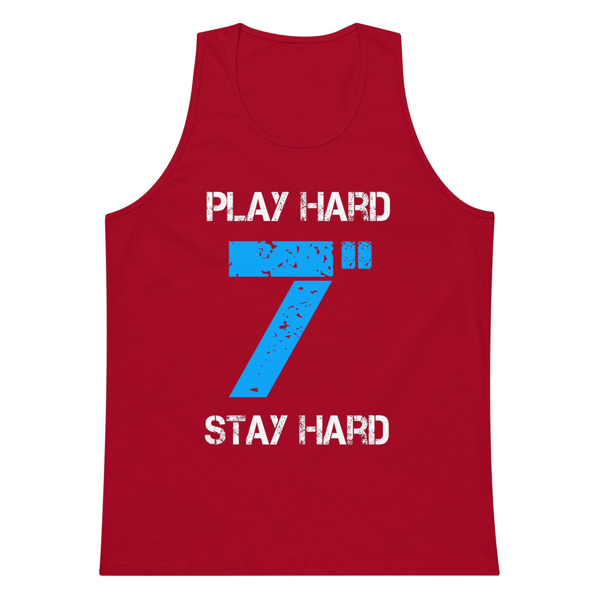 Play Hard 7 Stay Hard Tank Top - Red