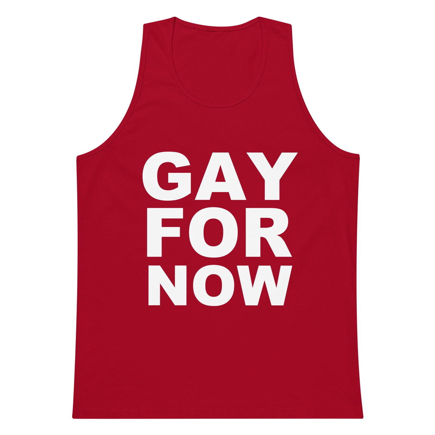 Gay For Now Tank Top - Red