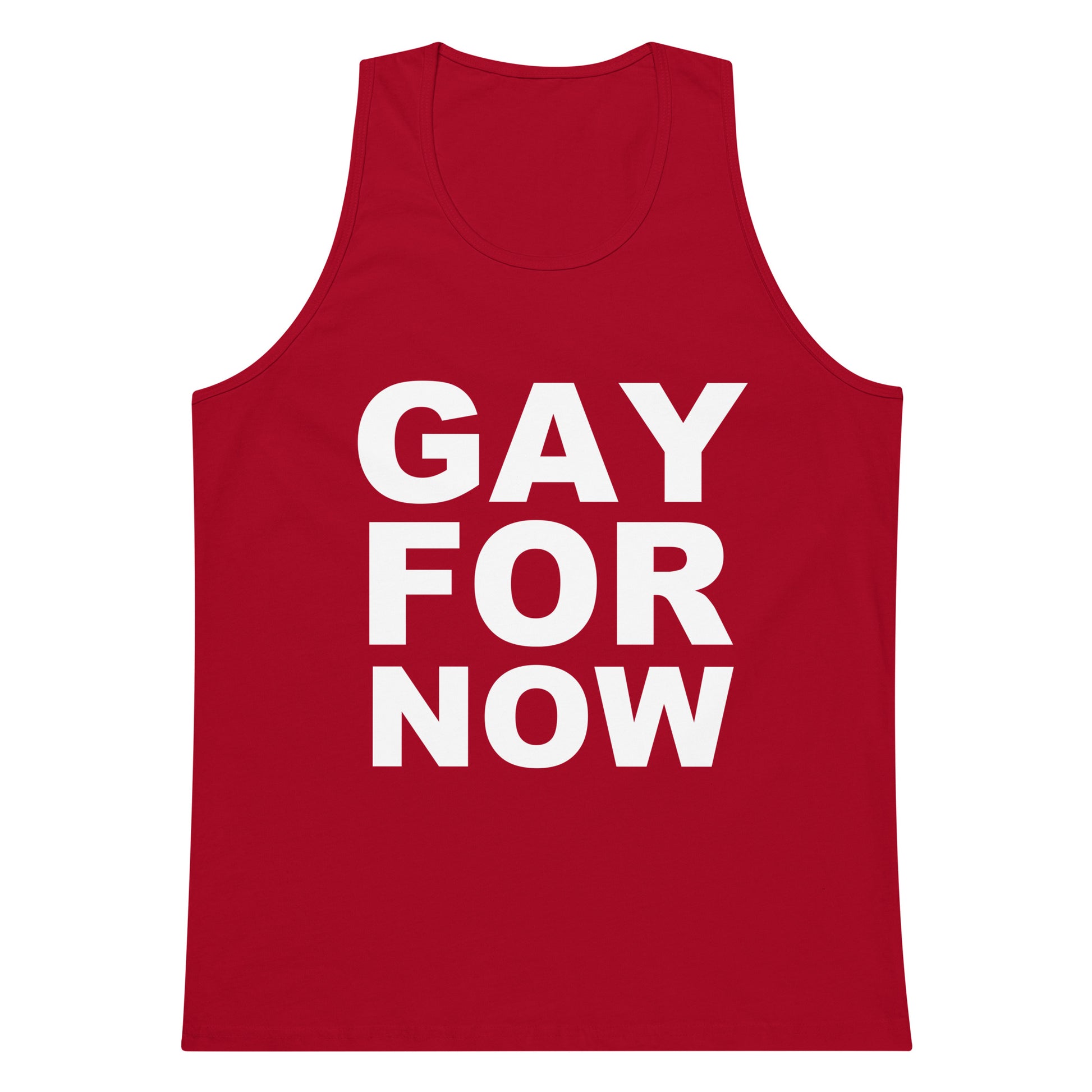 Gay For Now Tank Top - Red