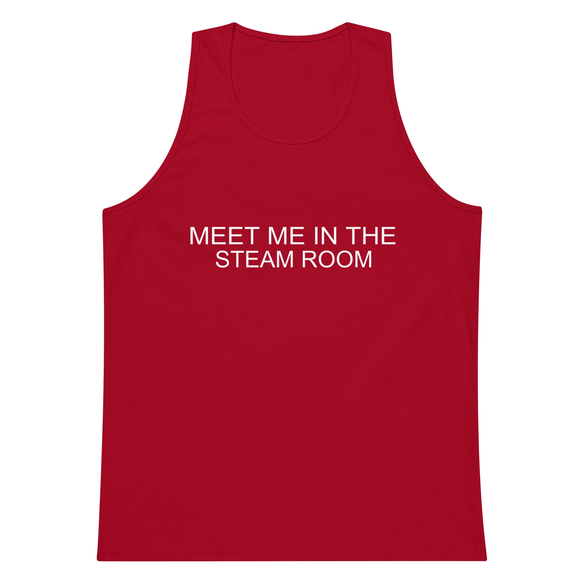 Meet Me In The Steam Room Tank Top - Red