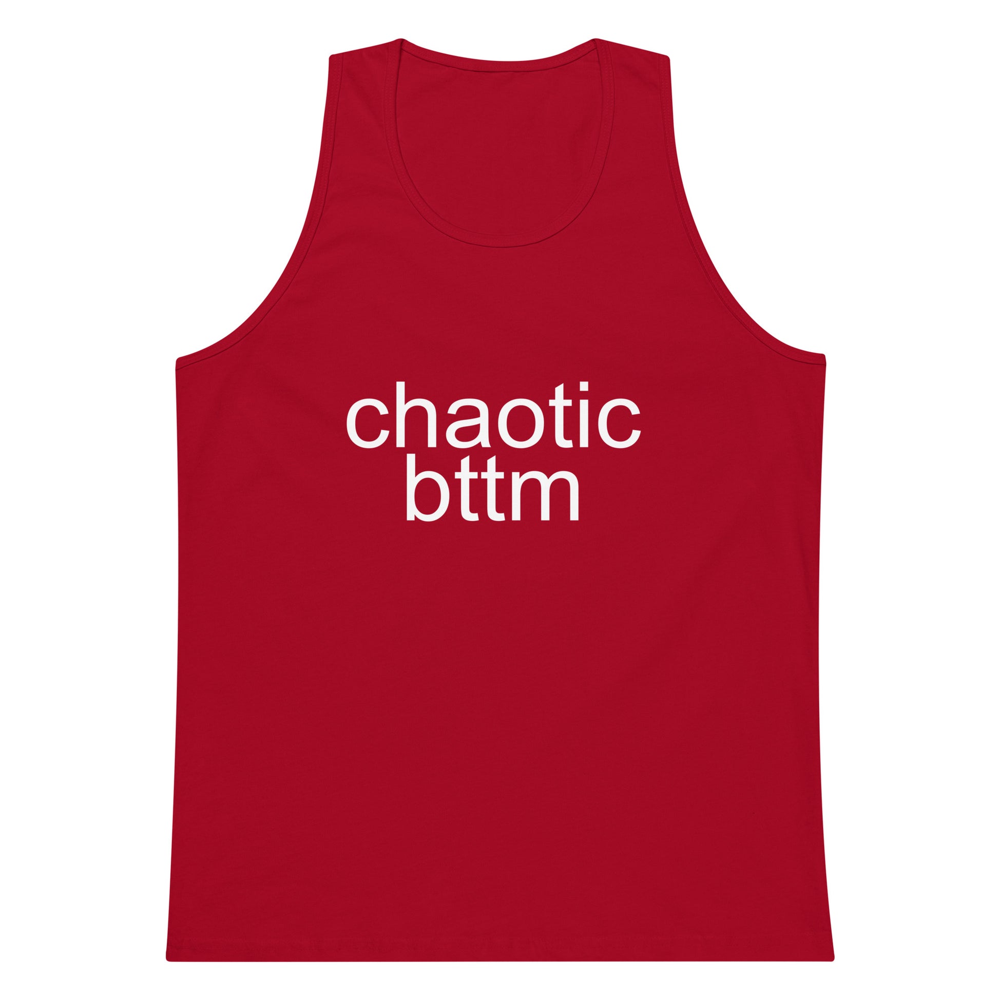Chaotic Bttm Tank Top - Red