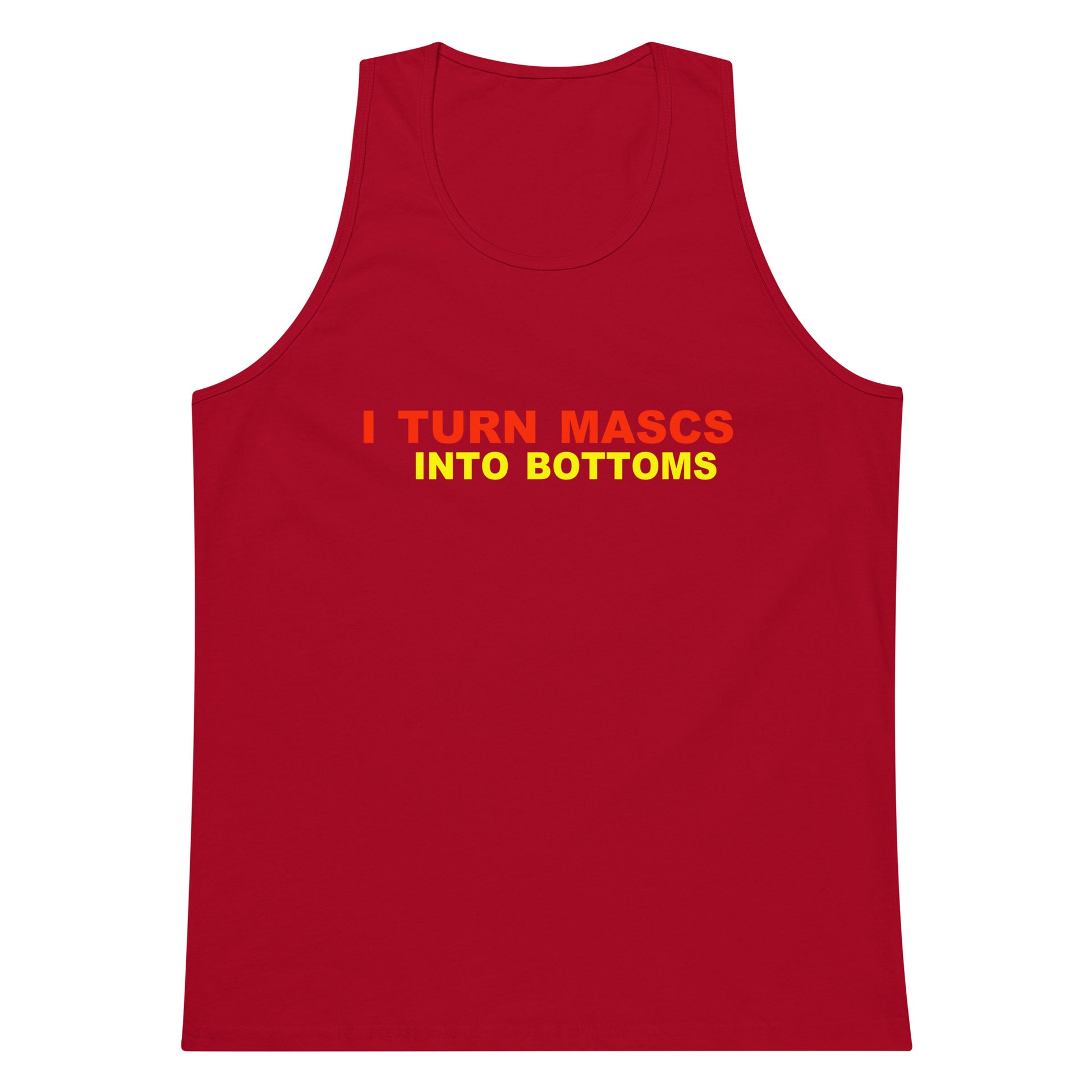 Mascs Into Bottoms Cut Off - Red