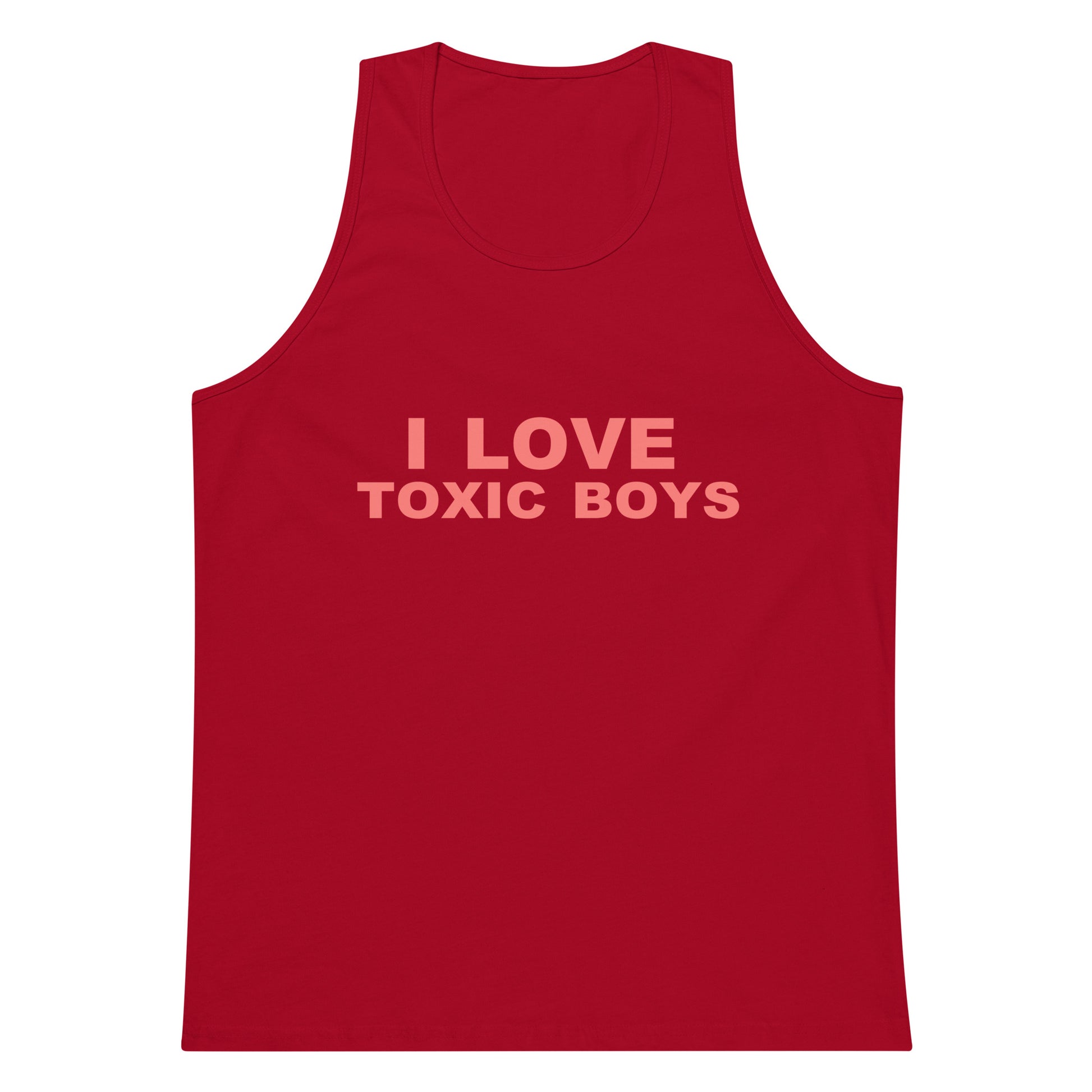 I Love Toxic Boys Tank Top - Red