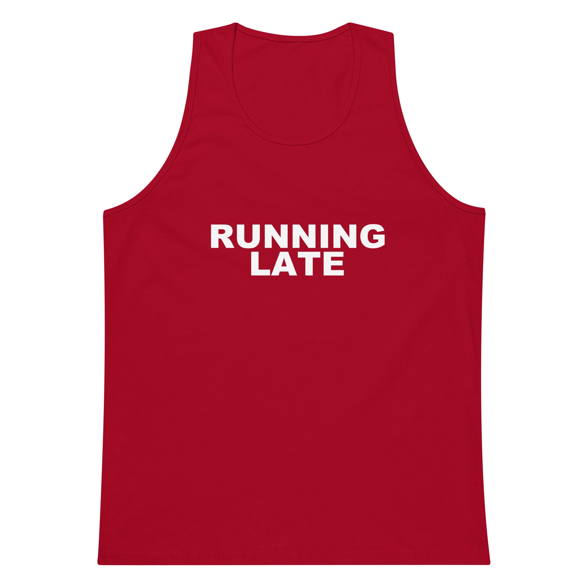 Running Late Tank Top - Red