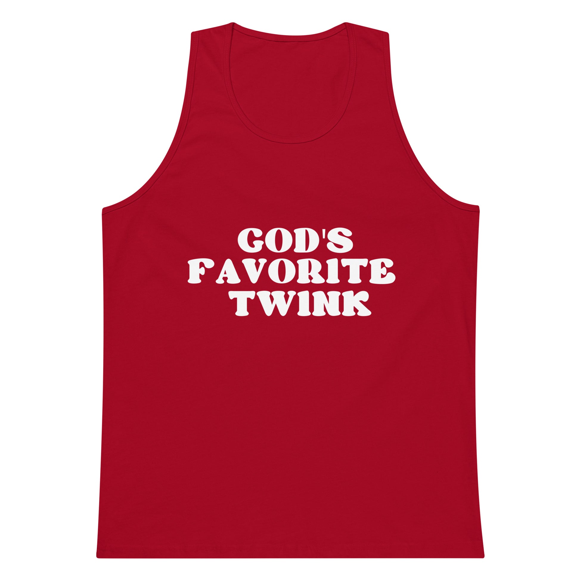 God's Favorite Twink Tank Top - Red