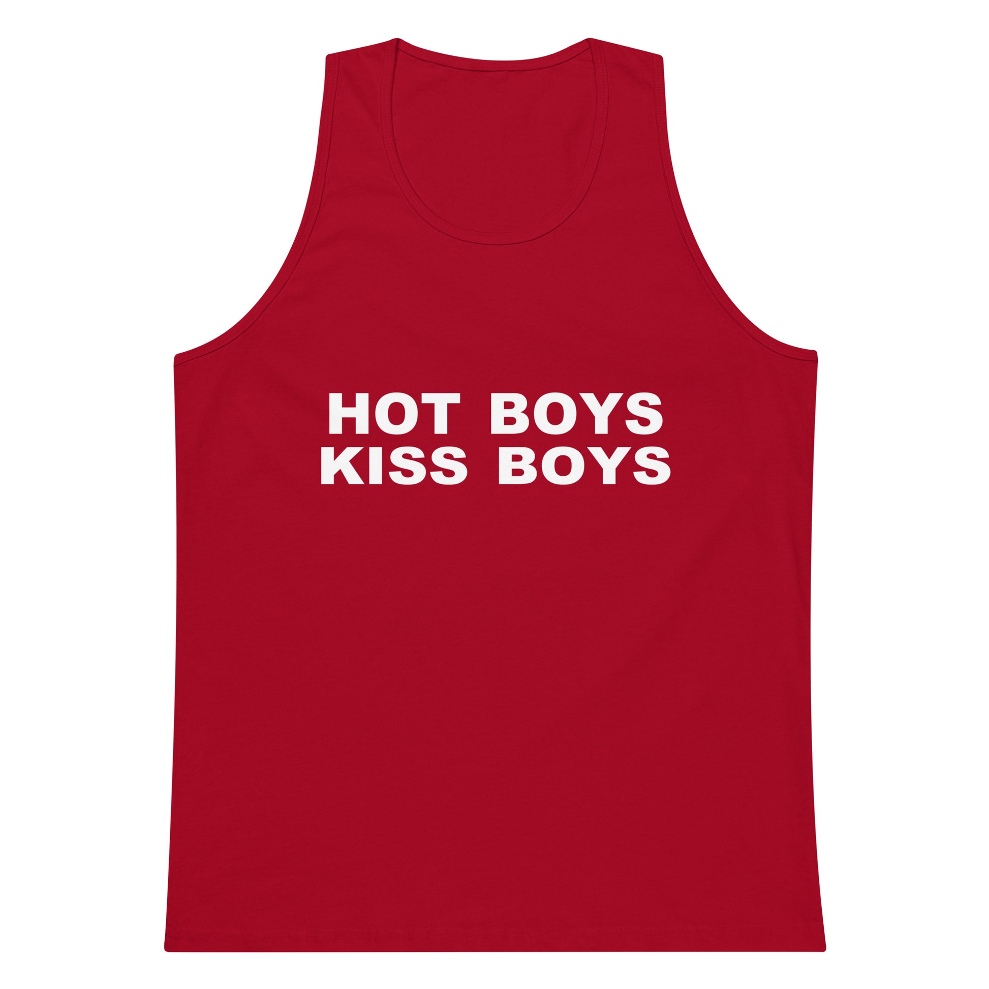 Hot Boys Kiss Boys Tank Top - Red
