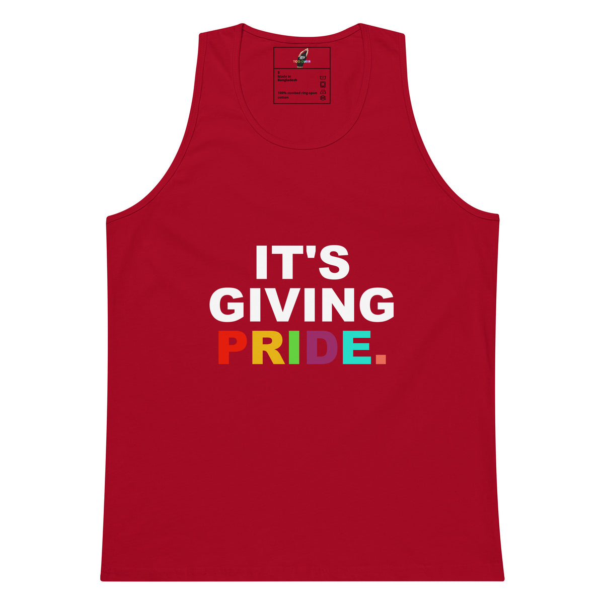 It's Giving Pride. Unisex Tank Top - Red