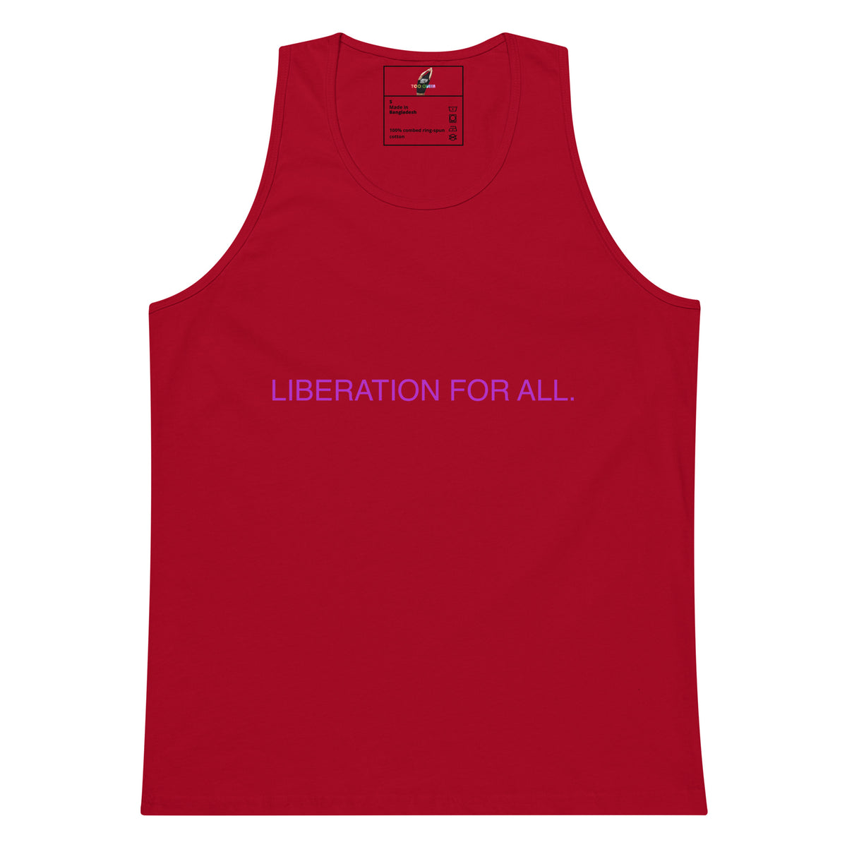 Liberation For All Unisex Tank Top - Red