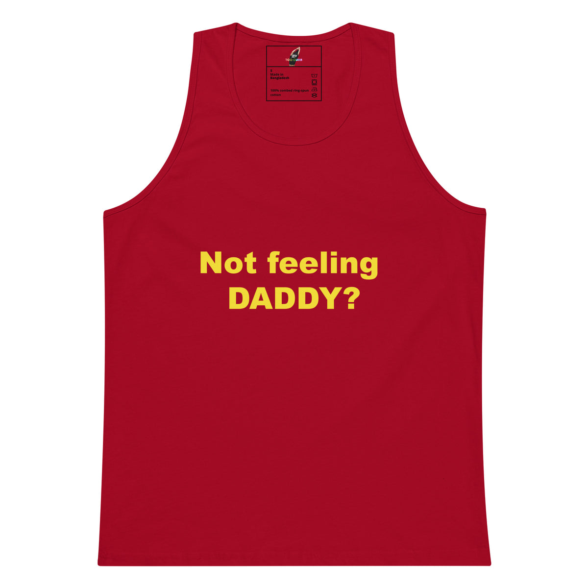 Not feeling Daddy? Unisex tank top - Red