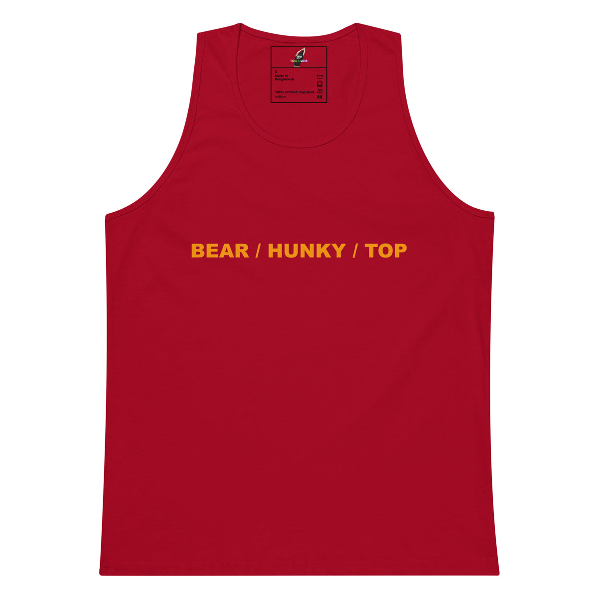 Bear / Hunky / Top Unisex tank top - Red