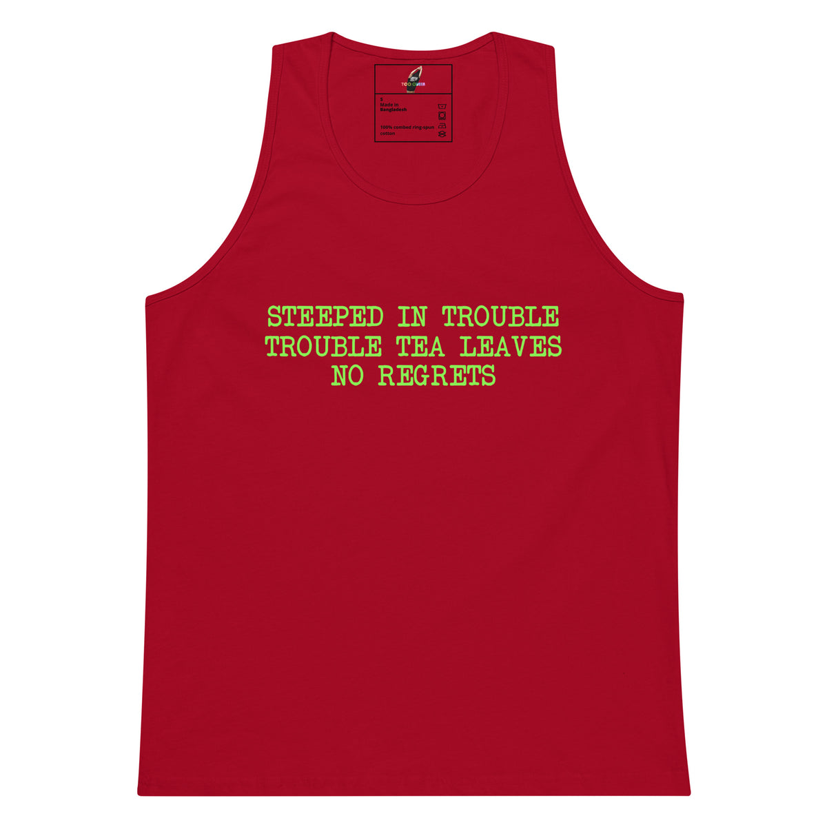 Steeped In Trouble Unisex tank top - Red