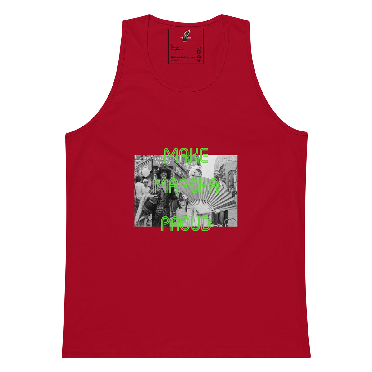 Make Marsha Proud Unisex tank top - Red
