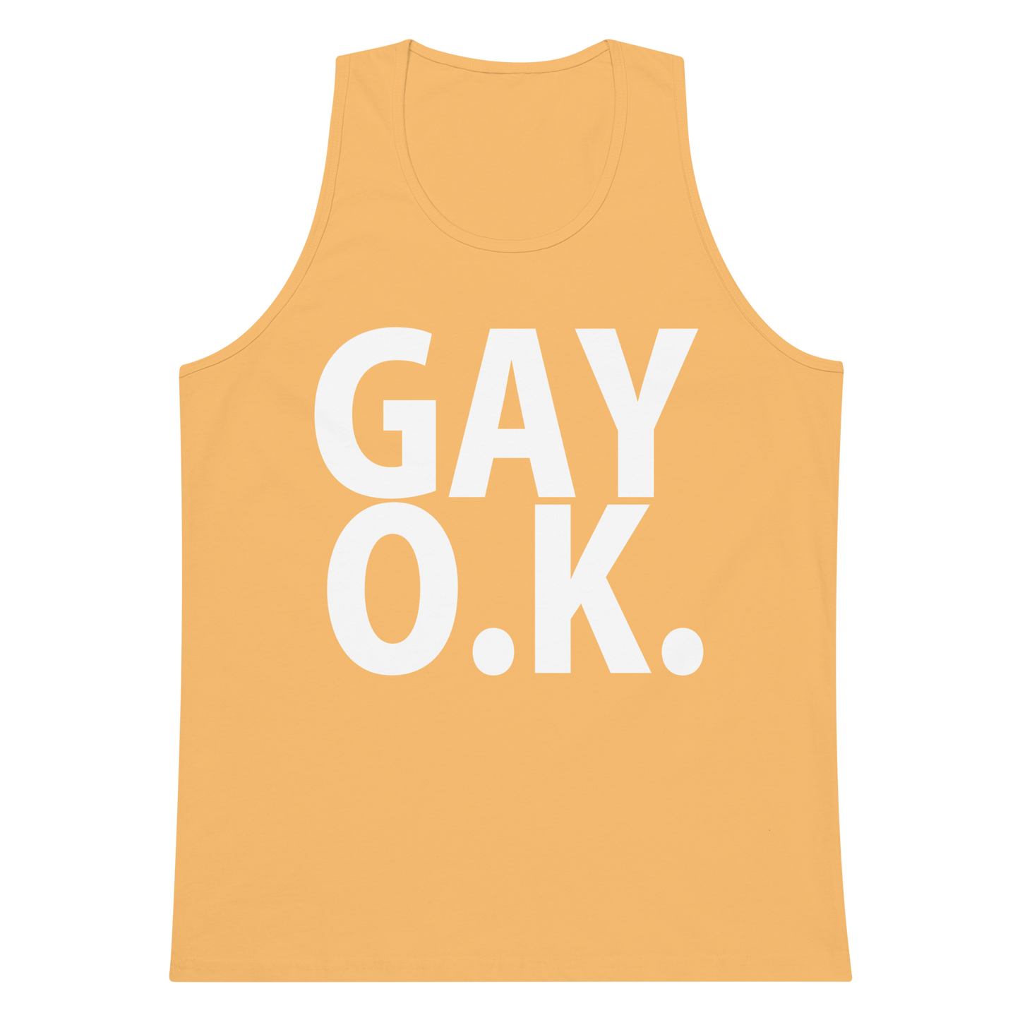 Gay OK Tank Top - Squash