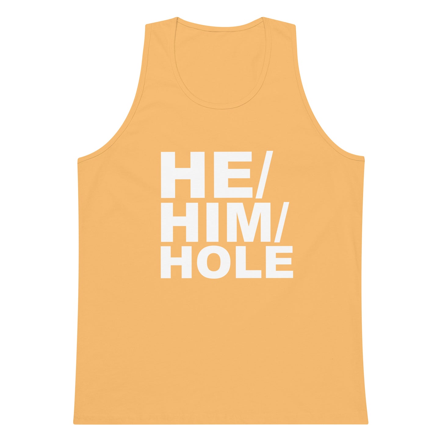 He Him Hole Tank Top - Squash