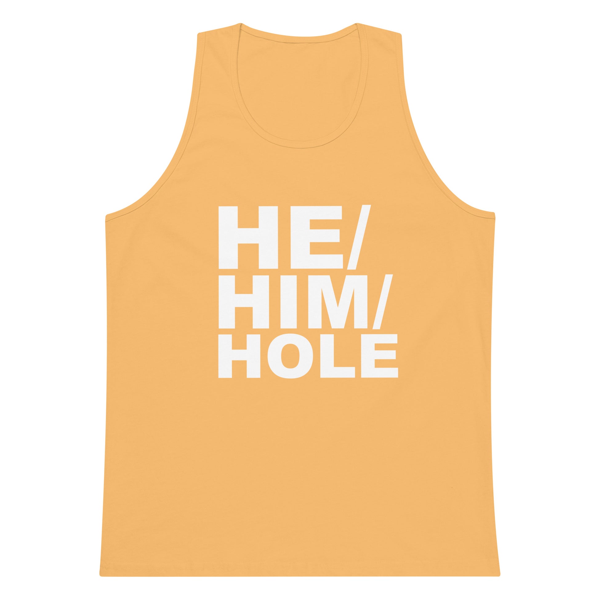 He Him Hole Tank Top - Squash