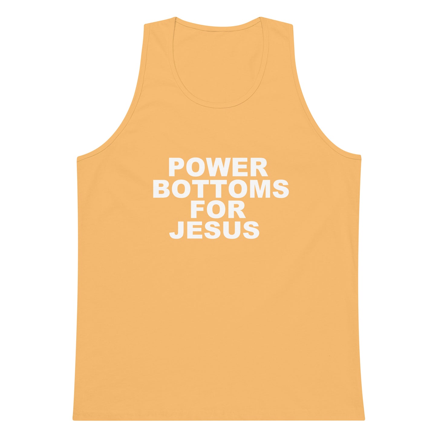 Power Bottoms For Jesus Tank Top - Squash