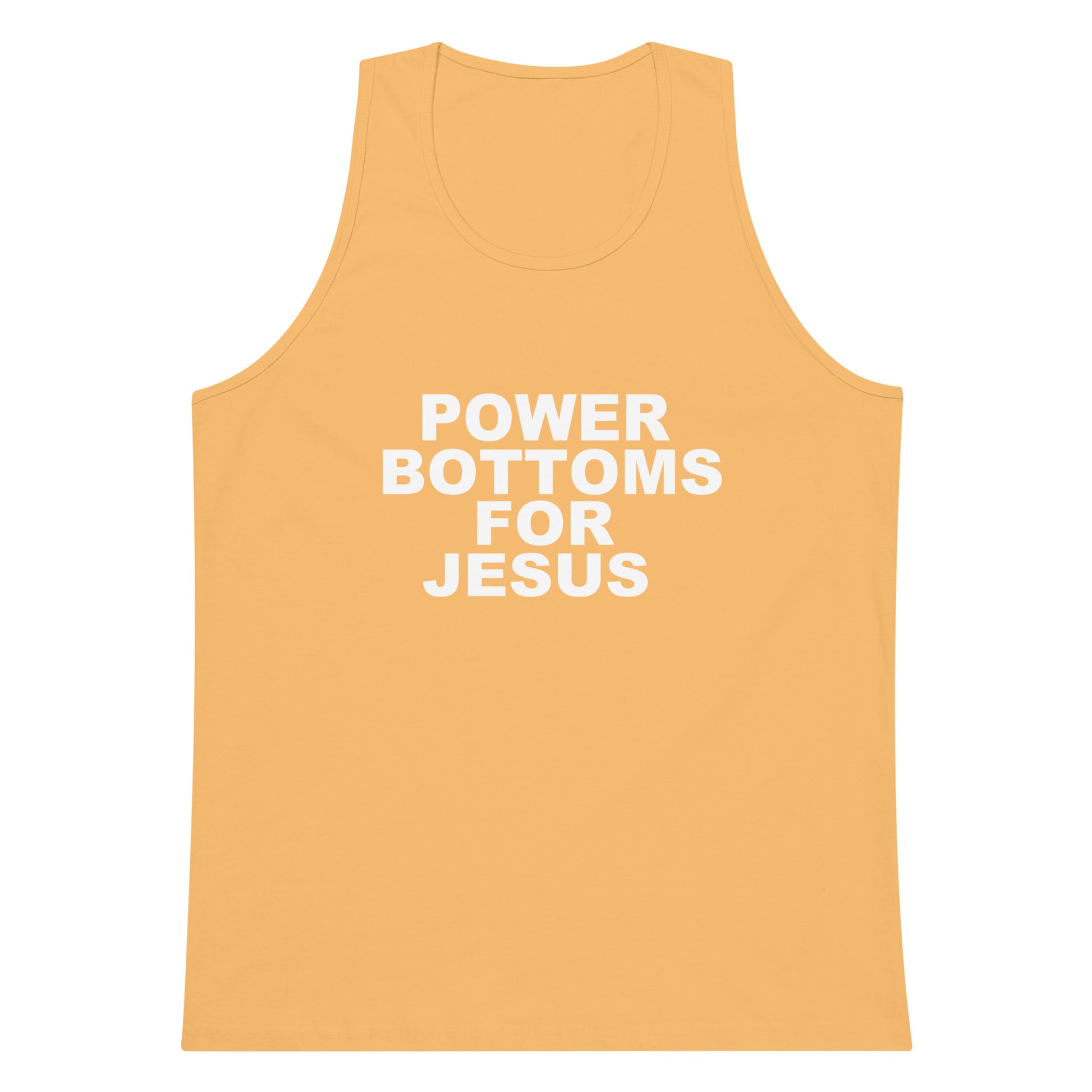 Power Bottoms For Jesus Tank Top - Squash